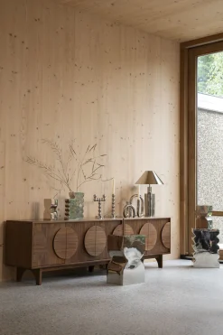 Retro Sideboard Groove Walnuss oder Eiche 2/3türig-Zuiver