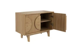 Retro Sideboard Groove Walnuss oder Eiche 2/3türig-Zuiver Discount