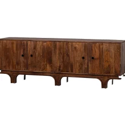 Retro Sideboard Kommode Staes Mangoholz 4 Türen 200 cm-WOOOD Sale
