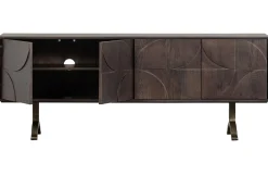 Retro Sideboard TV-Board Draw Mangoholz Walnuss-Finish-BePureHome Hot