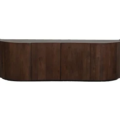 Retro Sideboard TV-Board Sense Mangoholz organisch geformt 4türig-BePureHome Online