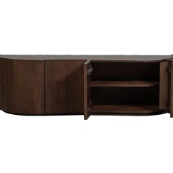 Retro Sideboard TV-Board Sense Mangoholz organisch geformt 4türig-BePureHome Online