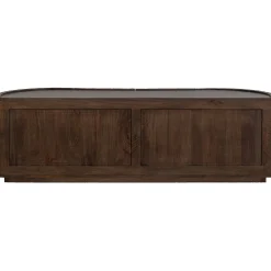 Retro Sideboard TV-Board Sense Mangoholz organisch geformt 4türig-BePureHome Online