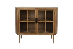 Retro Sideboard Vitrine Yaz Oval mit Sprossenkorpus-Vintagehaus Outlet