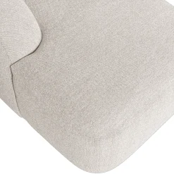 Retro Sofa Couch Sloping U-Form Organic Weiß-BePureHome Best