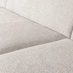 Retro Sofa Couch Sloping U-Form Organic Weiß-BePureHome Best