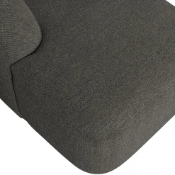 Retro Sofa Couch Sloping U-Form Organic Schwarz-BePureHome New