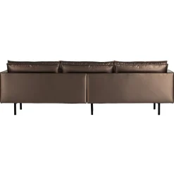 Retro Sofa Rodeo 3-Sitzer Metallic Kupfer Braun-WOOOD Discount