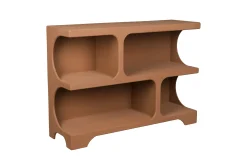 Retro Standregal Bücherregal Dundee Terracotta M-DutchBone Online