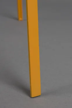 Retro Stehlampe Afra Metallgestell mit Bastschirm in orange-DutchBone