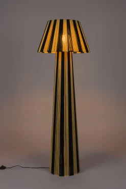 Retro Stehlampe Stripe It Up Schwarz Beige-Bold Monkey New
