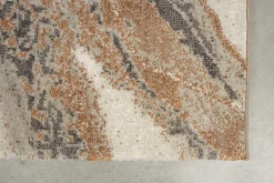 Retro Teppich Solar Grau/Terra 200 x 290 Marmoroptik-Zuiver New