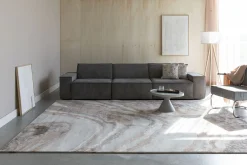 Retro Teppich Solar Grau/Terra 160 x 230 Marmoroptik-Zuiver Sale