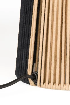 Retro Tischlampe Stripe It Up Schwarz Beige-Bold Monkey Outlet