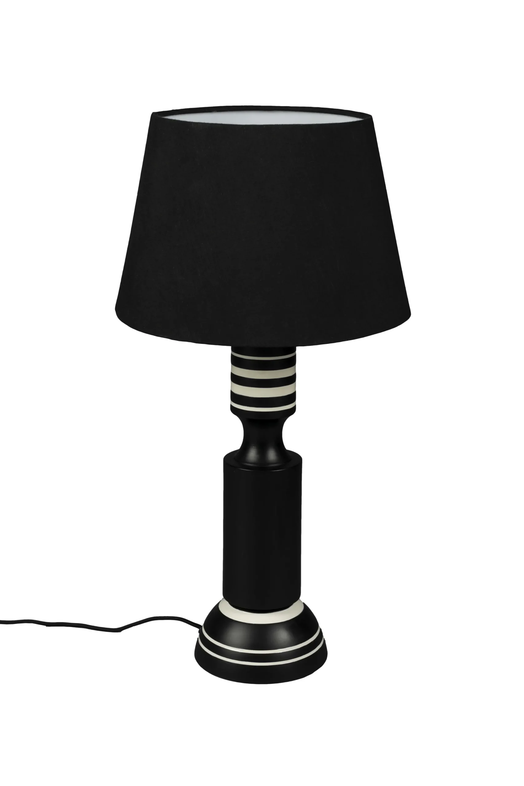 Retro Tischlampe Virgil Schwarz Weiß 60 cm-DutchBone Online