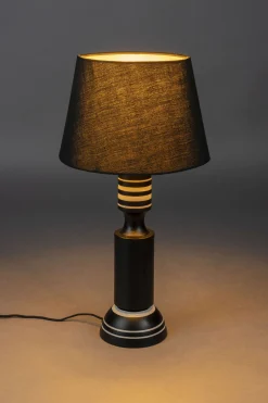Retro Tischlampe Virgil Schwarz Weiß 60 cm-DutchBone Online