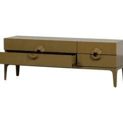 Retro TV-Board Lowboard Merge Olivgrün-WOOOD New