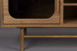 Retro TV-Board Sideboard Caroun Bambus Rauchglas-DutchBone Clearance