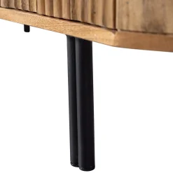 Retro TV-Board Sideboard Effortless Mangoholz 3türig-BePureHome New