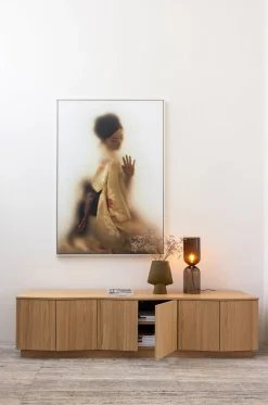 Retro TV-Board Sideboard Zuma 200 cm Eichenfurnier-WOOOD