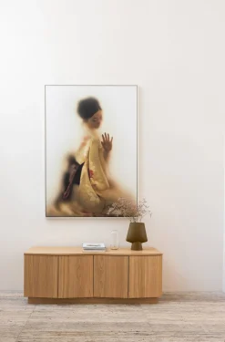 Retro TV-Board Sideboard Zuma 133 cm Eichenfurnier-WOOOD