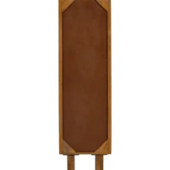 Retro Vitrine Kella Mangolzholz schmal Natur-WOOOD Outlet