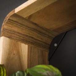 Retro Wandregal 3er Set Curvy Cubes Akazienholz-Vintagehaus Clearance