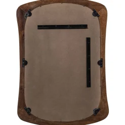 Retro Wandspiegel Samuel Mangoholz organisch geformt-BePureHome Clearance