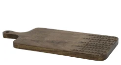 Schneidebrett Servierbrett Tapasbrett Tours Farn aus beständigem Akazienholz Geölt-Chic Antique