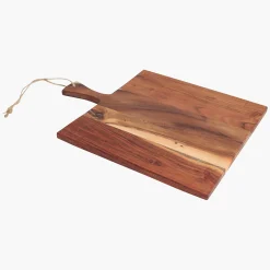 Schneidebrett Servierbrett aus beständigem Akazienholz Geölt 39 x 30 cm-Raw Materials Clearance