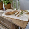 Schneidebrett Servierbrett Tapasbrett Tours Blume aus beständigem Akazienholz Geölt-Chic Antique Sale