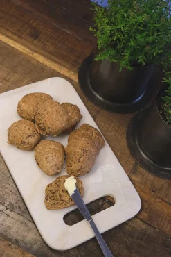 Schneidebrett Servierbrett aus echtem Marmor 37 x 21 cm-Vintagehaus Accessoires Discount