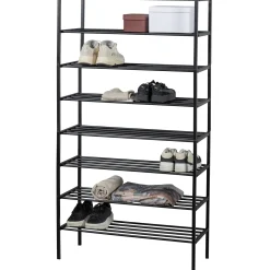 Schuhregal Industrial Ferro Metall Schwarz 160-WOOOD Best