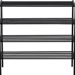 Schuhregal Industrial Ferro Metall Schwarz 80-WOOOD Online