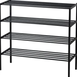 Schuhregal Industrial Ferro Metall Schwarz 80-WOOOD Online