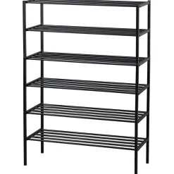 Schuhregal Industrial Ferro Metall Schwarz 120-WOOOD Discount