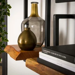 Set Wandregal Akazie Baumkante Edge Metall Groß-Vintagehaus Sale