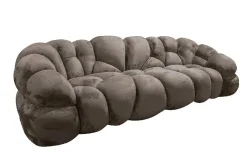 Sofa Cloudy Comfort Kunstfell Taupe-PTMD