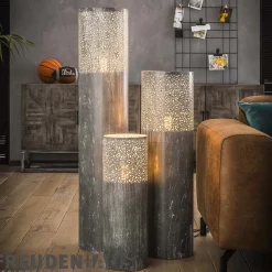 Stehlampe Industrial Zylinder Betonoptik 90 cm-Vintagehaus Lampen Outlet