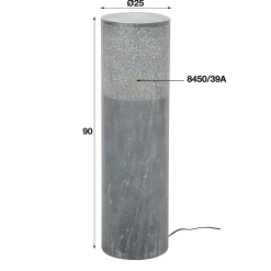 Stehlampe Industrial Zylinder Betonoptik 90 cm-Vintagehaus Lampen Outlet