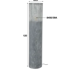 Stehlampe Industrial Zylinder Betonoptik 120 cm-Vintagehaus Lampen Sale