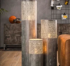 Stehlampe Industrial Zylinder Betonoptik 60 cm-Vintagehaus Lampen Discount