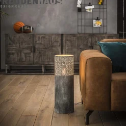 Stehlampe Industrial Zylinder Betonoptik 60 cm-Vintagehaus Lampen Discount