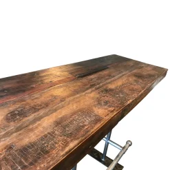 Stehtisch Bartisch Factory Vintage Recyceltes Holz 170/60/8-Raw Materials New