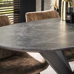 Stehtisch Bartisch Finn Industrial Melamin Keramikoptik 140-Vintagehaus Best