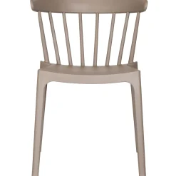 Stylisher Esszimmerstuhl Outdoorstuhl Gastro Bliss Kunstoff Taupe-WOOOD Best