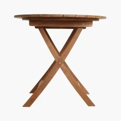 Teakholz Outdoortisch Klapptisch Sunset Ø 80-Raw Materials Clearance