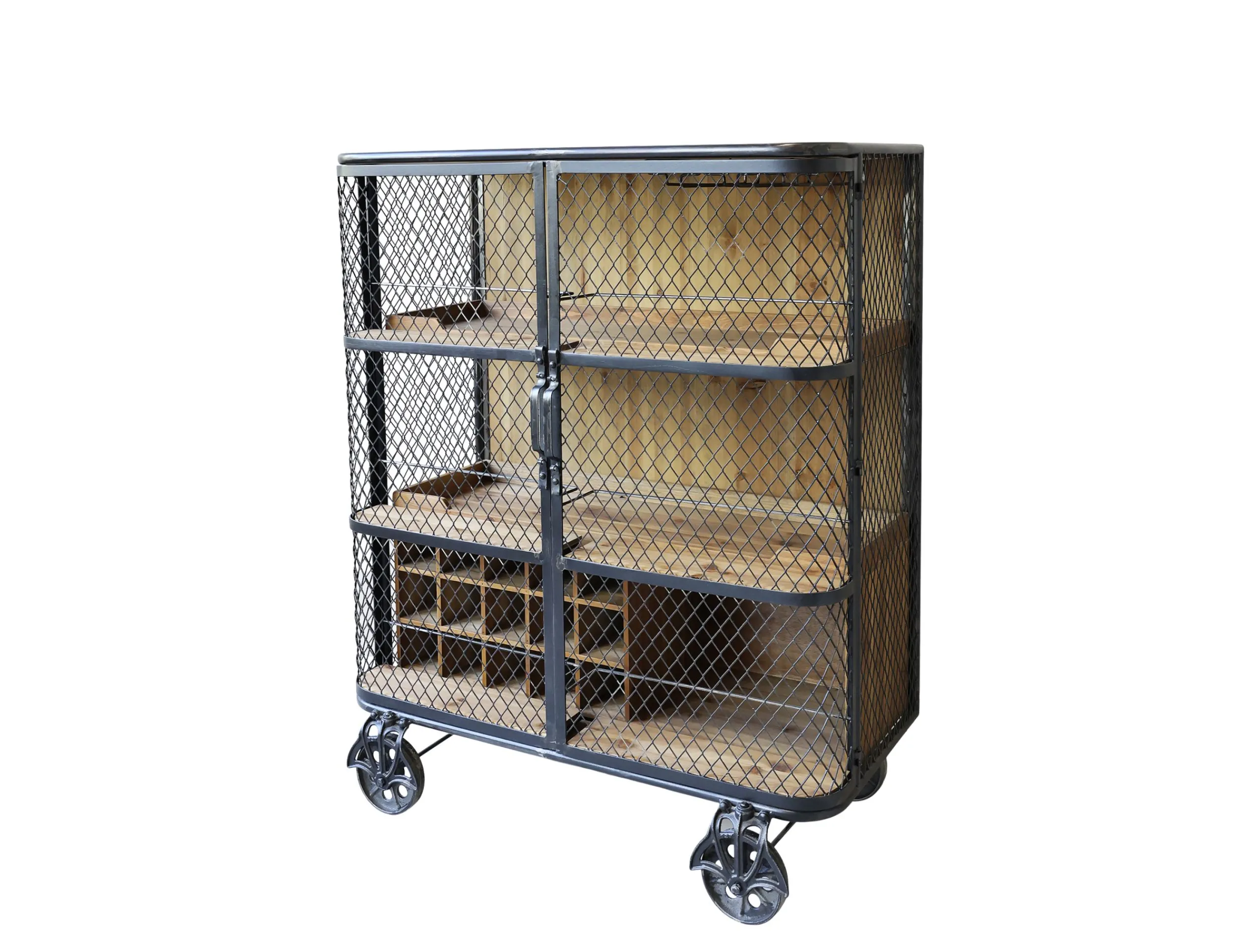 Vintage Barwagen Barschrank Barclay Industrial Räder-Chic Antique Outlet