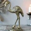 Vintage Dekofigur Flamingo Antik-Gold-Chic Antique Clearance