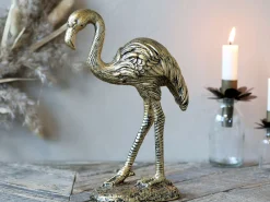 Vintage Dekofigur Flamingo Antik-Gold-Chic Antique Clearance